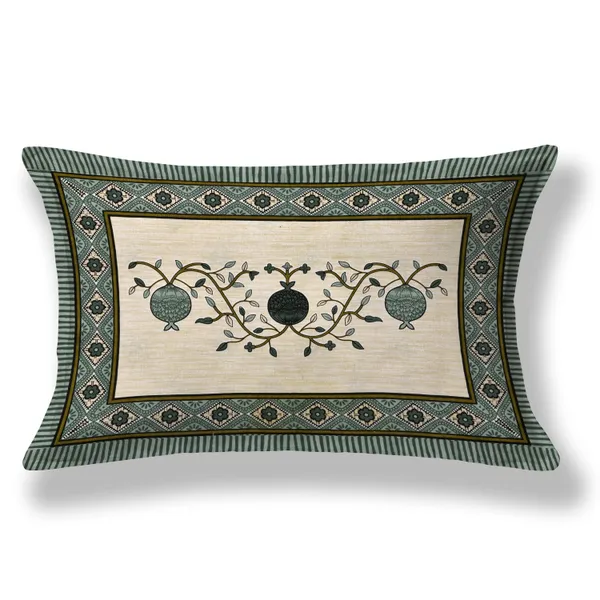 Green_Cotton_Prosperity_Tree_Double_Bedsheet_With_Pillow_Cover_70X100_Cm